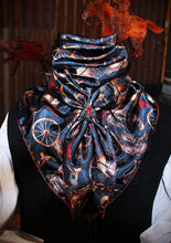 Load image into Gallery viewer, Wild Rag - Navy Western Wheels #14