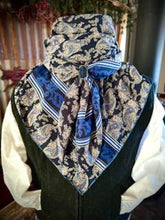 Load image into Gallery viewer, Wild Rag - "Softy" Blues Paisley #516