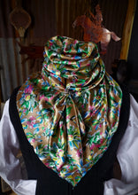 Load image into Gallery viewer, Wild Rag - Beigh Rainbow Flowers - #59