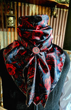 Load image into Gallery viewer, Wild Rag - Red Rose Wild Rag - #1008