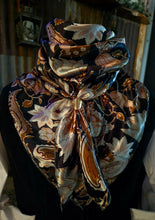 Load image into Gallery viewer, Wild Rag - Brown Mint Flowers &amp; Paisleys # W7