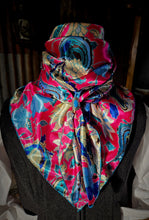 Load image into Gallery viewer, Wild Rag - Hot Pink Flowers &amp; Paisleys # W6