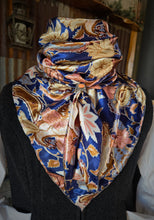 Load image into Gallery viewer, Wild Rag - Navy Flowers &amp; Paisleys # W4