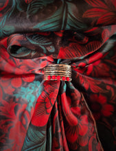 Load image into Gallery viewer, Scarf Slide - "Red Berries"