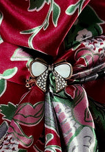 Load image into Gallery viewer, Wild Rag - Burgundy Flowers &amp; Paisleys #W5