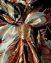 Load image into Gallery viewer, Wild Rag - Brown Mint Flowers &amp; Paisleys # W7