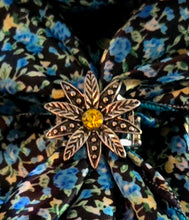 Load image into Gallery viewer, Scarf Slide - "Yellow Stone Flower"