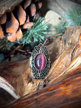 Load image into Gallery viewer, Scarf Slide - "Purple Tiger Eye"